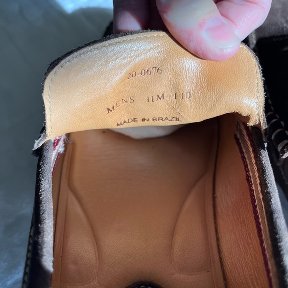 J & M Brown Suede Men’s Size 11 Loafer Made in Brazil - Picture 4 of 6